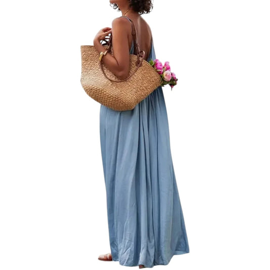 vestido de verano azul claro Coco | LUNVIA