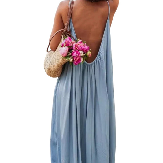 vestido de verano azul claro Coco | LUNVIA