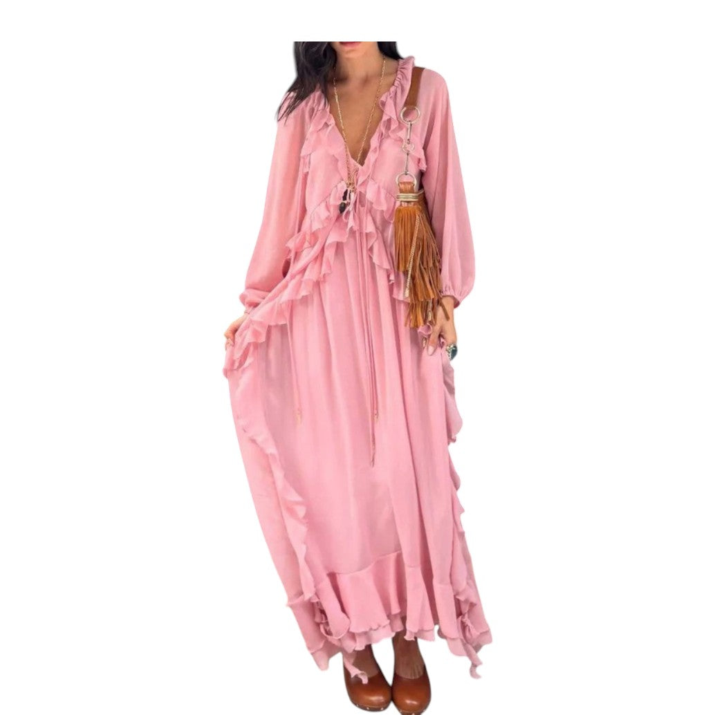 Nuevo Mujer Elegante Maxi Vestido