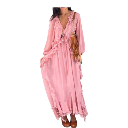 Nuevo Mujer Elegante Maxi Vestido