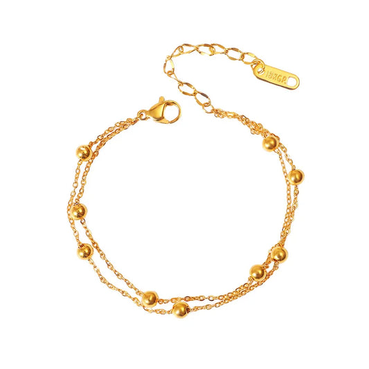 Tobillera Doble Cadena Minimalista | LUNVIA