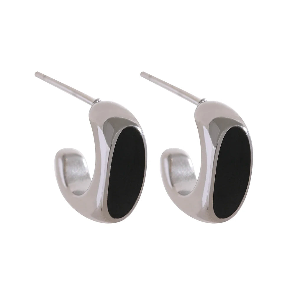 Pendientes Aro Contorno Moderno | LUNVIA