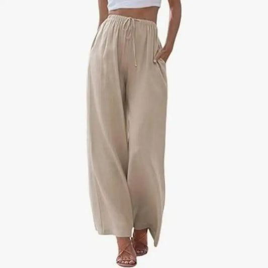 línea casual pantalón pierna ancha pantalón alena | LUNVIA
