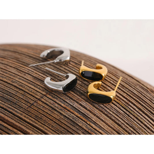Pendientes Aro Contorno Moderno | LUNVIA