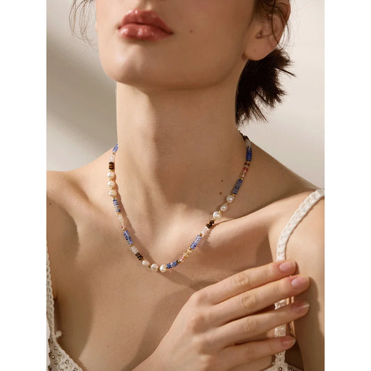 Collar Perlas & Cuentas Arcoíris | LUNVIA