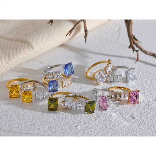 Anillo Asimétrico Prisma Elegante