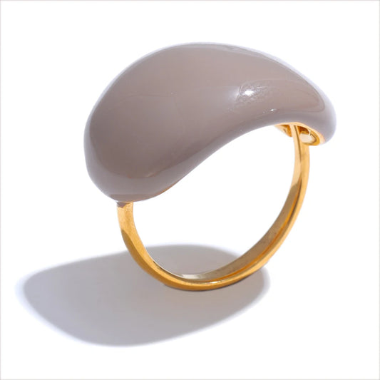 Anillo de esmalte multicolor Candy Huza | LUNVIA