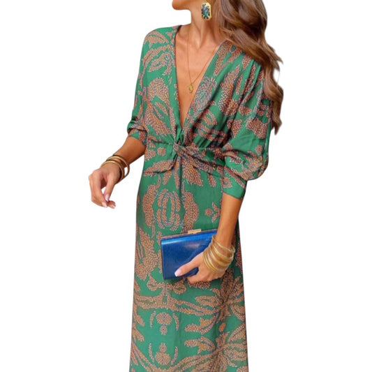 Elegante vestido de manga larga | LUNVIA
