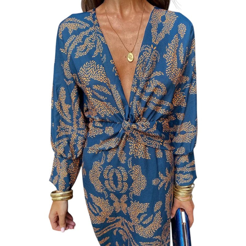 Elegante vestido de manga larga | LUNVIA