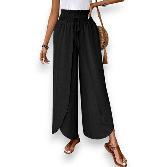 Pantalones sueltos con cintura alta Anna | LUNVIA