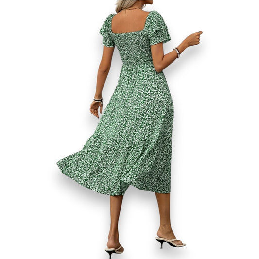 Elegante vestido con estampado floral Aneloa | LUNVIA