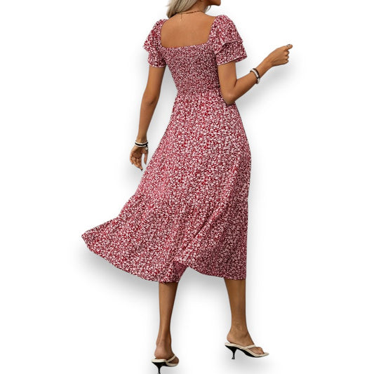 Elegante vestido con estampado floral Aneloa | LUNVIA