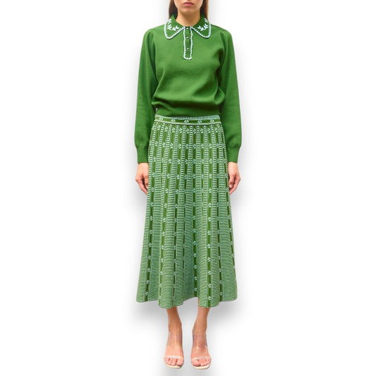 Falda floral verde | LUNVIA