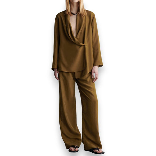 Top bufanda con pantalón casual | LUNVIA