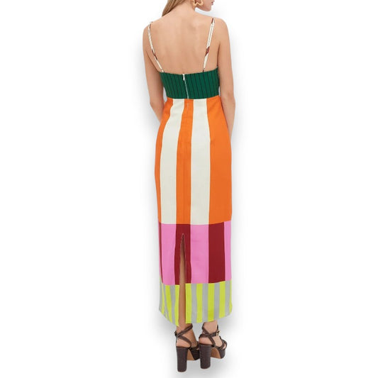 Julietta maxi vestido de rayas de colores | LUNVIA