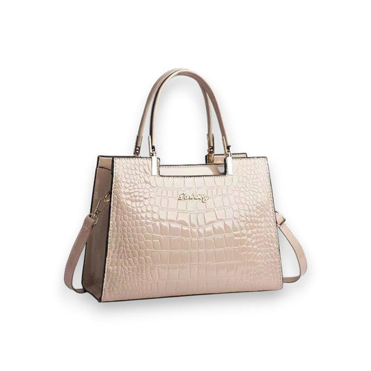 Bolso de piel de cocodrilo brillante | LUNVIA