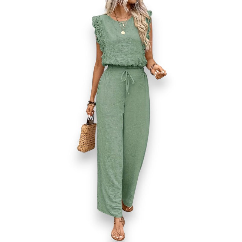 Conjunto corto de encaje chic | LUNVIA
