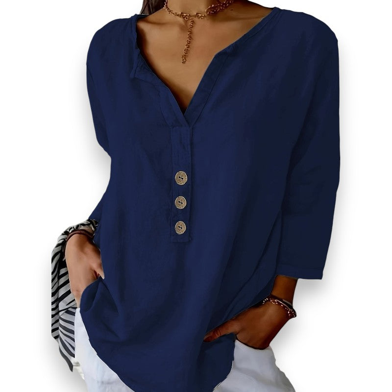 Blusa con detalle de botones | LUNVIA