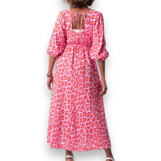 Vestido de mujer con escote en V y estampado | LUNVIA