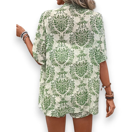 Elegante conjunto de mujer con estampado floral | LUNVIA