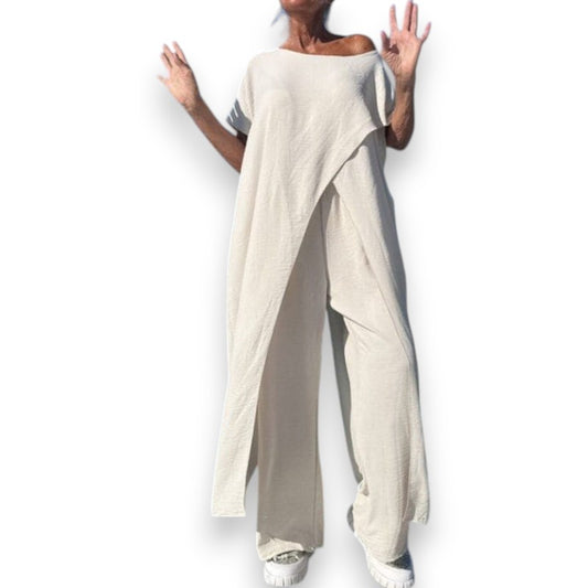 Traje boho blanco Marta | LUNVIA