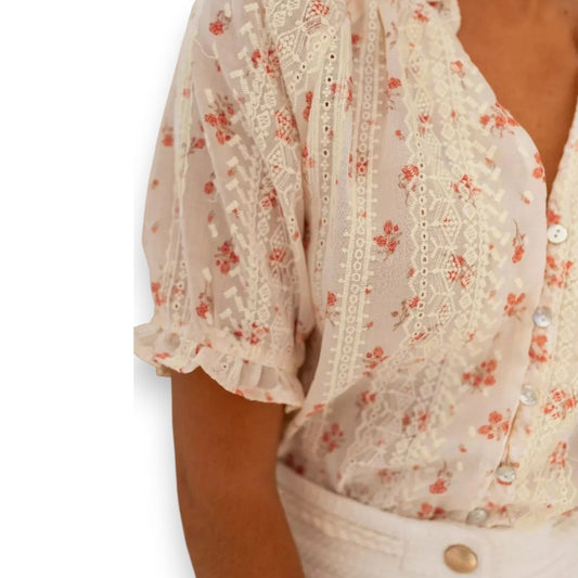 Blusa de flores con encanto | LUNVIA