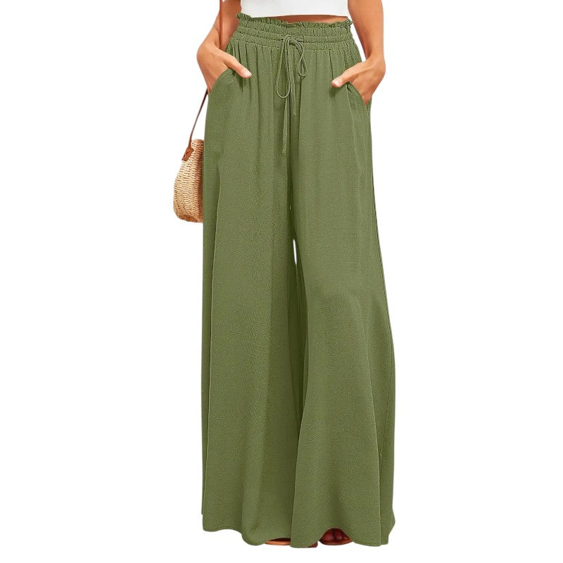 Pantalones de verano para mujer con cintura elástica | LUNVIA