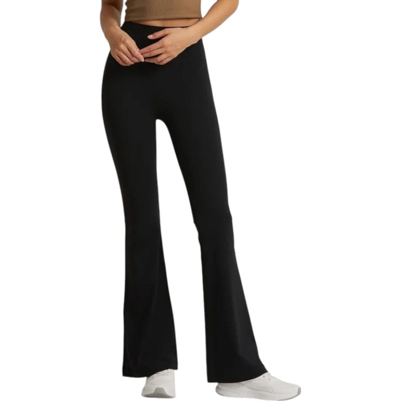 Pantalones anchos de cintura alta que levantan los glúteos opoal | LUNVIA
