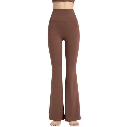 Pantalones anchos de cintura alta que levantan los glúteos opoal | LUNVIA