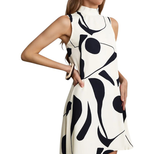 Mini vestido de verano con cuello alto Alora | LUNVIA
