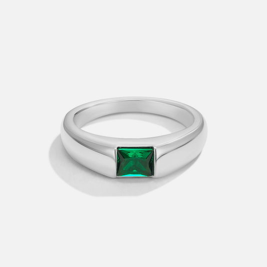 Anillo Ember Plata & Esmeralda  | LUNVIA