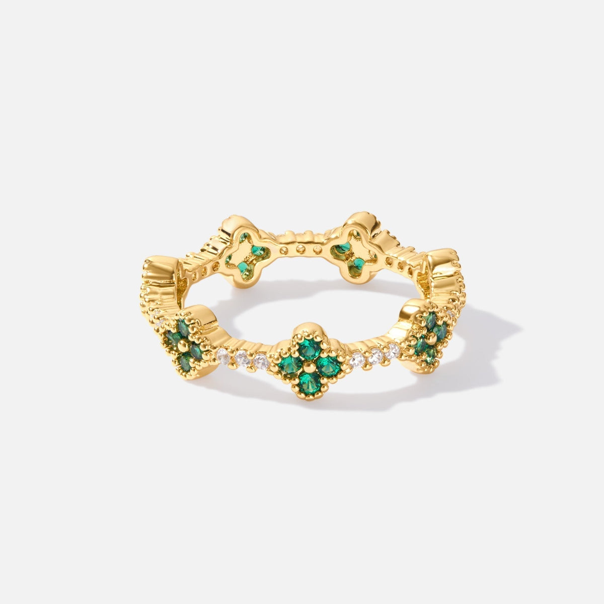 Anillo de Cristal en Forma de Trébol | LUNVIA
