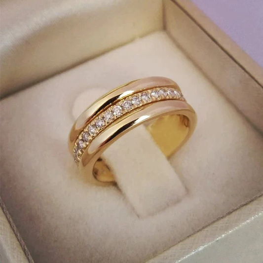 Anillo Vintage con Zircón Engastado | LUNVIA