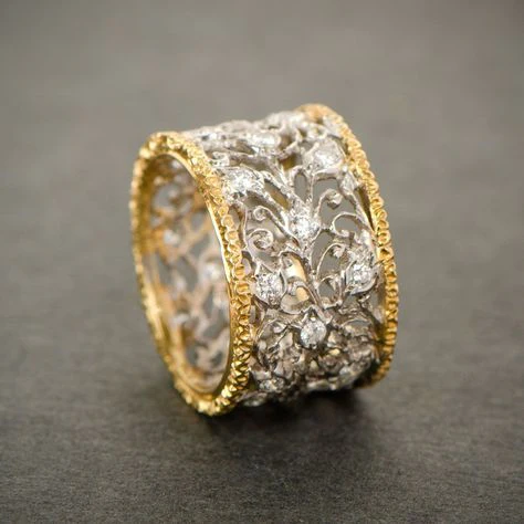 Anillo de Hiedra Vintage con Zircón | LUNVIA