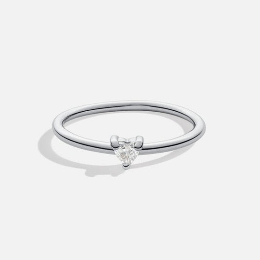 Anillo de Corazón de Cristal | LUNVIA